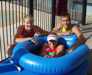ice bath allira richardson with alica marriott and matt poole photo hmg.jpg